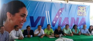 ASAMBLEÍSTAS DE GUAYAS RESPALDANDO CANDIDATURA DE VIVIANA BONILLA