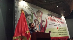 Ministro de Justicia Lenin Lara saludando a la JCE