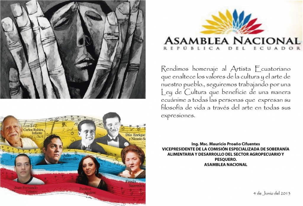 Homenaje al Artista Ecuatoriano