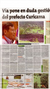 Noticia del Diario La Prensa Chimborazo