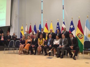 Comisión ecuatoriana en la Sede Permanente del Parlatino.